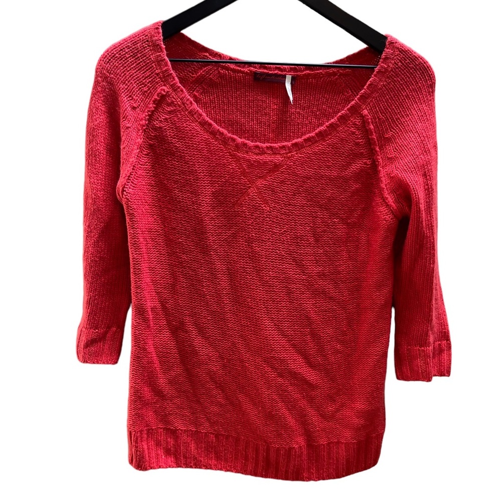 Left on Houston scoop neck knit sweater